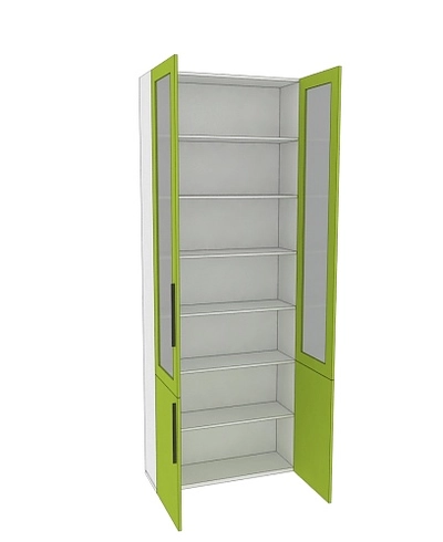 Шкаф книжный со стеклом L240