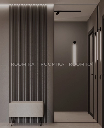 Зеркало в профиле R129.2 с подсветкой