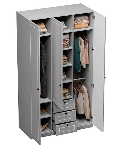 Шкаф трехдверный для одежды A203.60