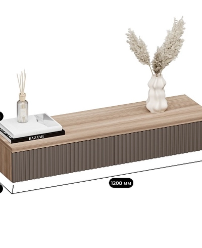 Туалетный столик, фрезерованные фасады в эмали LE-515