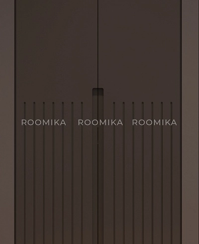 Шкаф 2 дверный, фрезерованные фасады в эмали LE210.60-2