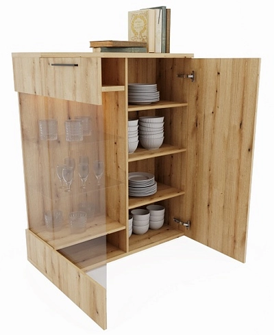 Шкаф напольный с подсветкой L202 L/R