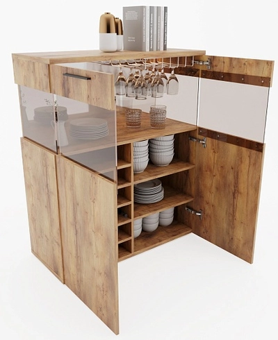 Винный шкаф с подсветкой L200