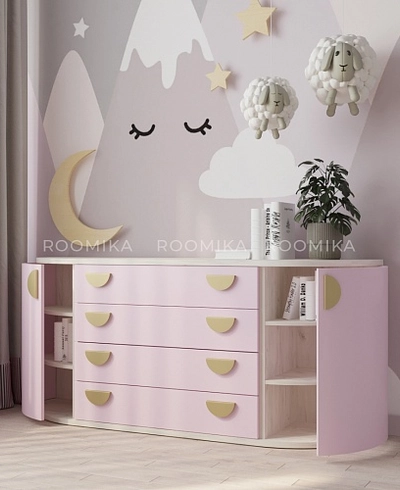 Комод радиусный на 1800 мм P748