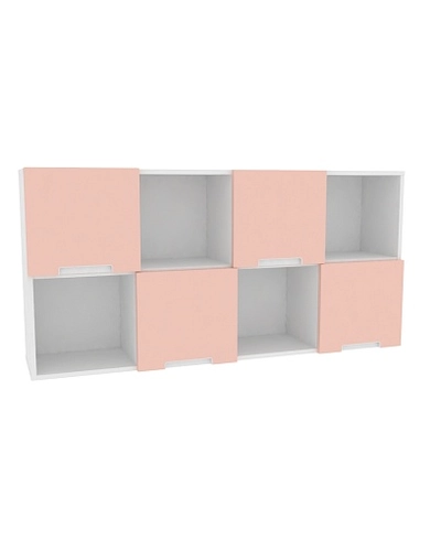 Антресоль над столом, фасады в эмали LE309