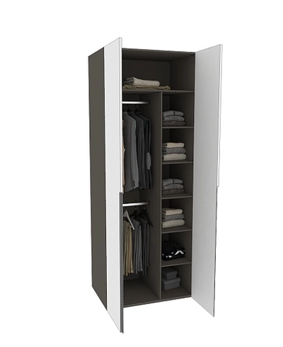 Шкаф 2 дверный, фасады в эмали LE210.60-4