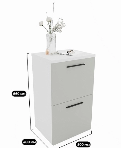 Тумба узкая с ящиком L873