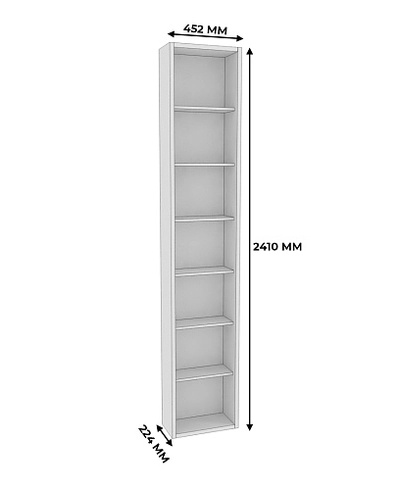 Стеллаж завершающий L231.44