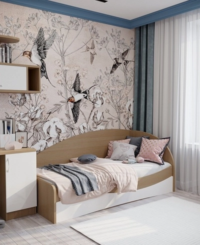 Кровать односпальная P901 с подъемным механизмом, 90x190