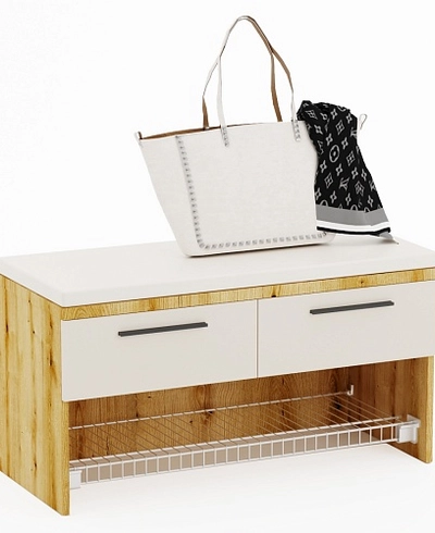 Тумба с 2 ящ. и полкой для обуви L462