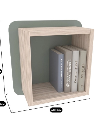 Полка навесная с панелью МДФ P100