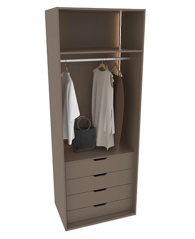 Шкаф для спальни с четырьмя ящиками и штангой с подсветкой R210.60-3