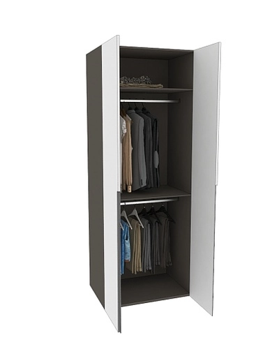 Шкаф 2 дверный, фасады в эмали LE210.60-1