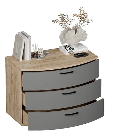 Комод радиусный 3 ящика P703