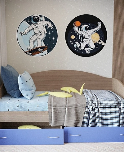 Кровать односпальная с ящиками P902N, 90x190