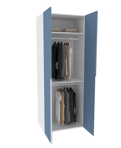 Шкаф двухдверный глубокий, фасады в эмали LE210.60-1