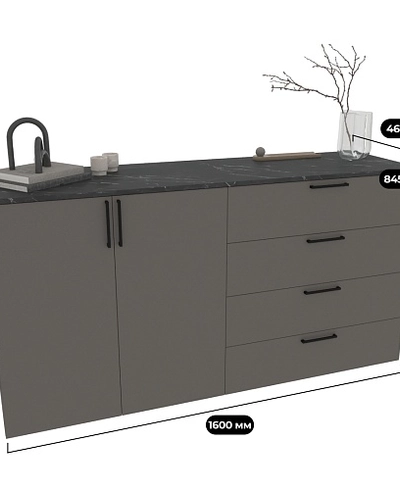 Комод с ящиками и дверью R709