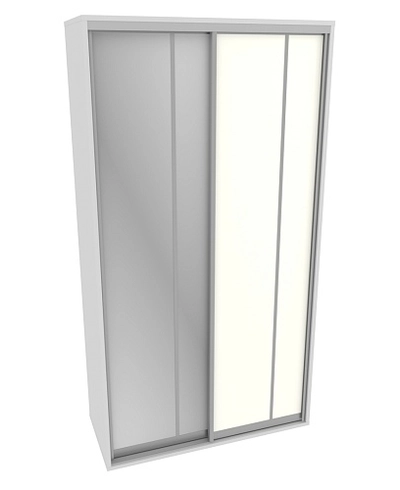 Шкаф-купе ХG146.60-2, профиль INTEGRO, фасад зеркало серебро/МДФ