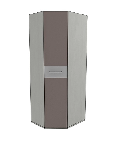 Шкаф угловой разностронний со вставкой, фасады МДФ CG-218.1 L/R