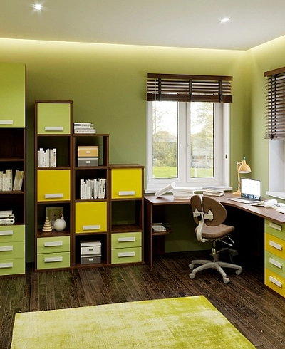 Cтеллаж сквозной книжный на 3 ниши E803