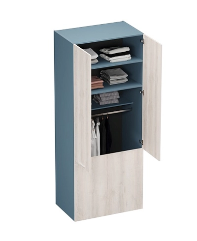 Шкаф двухдверный с фальш стенкой L212