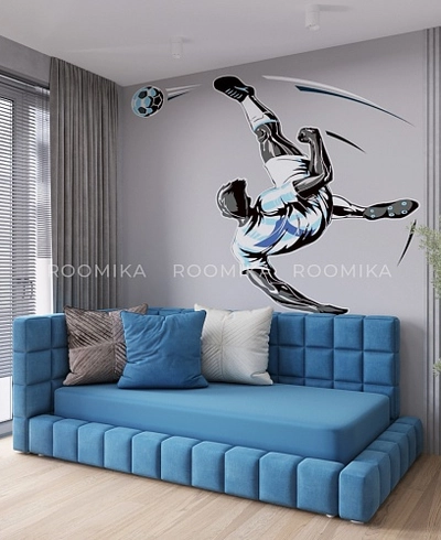 Кровать односпальная мягкая с ортопедической решеткой КВАДРО