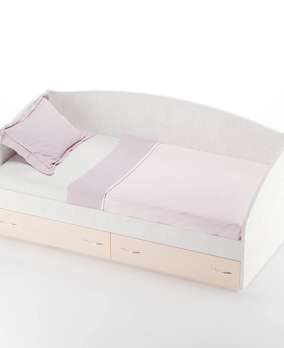 Кровать односпальная с ящиками и бортиком P902N, 90x190