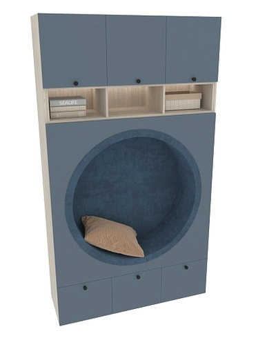 Секция с нишей и мягкими элементами L430.45