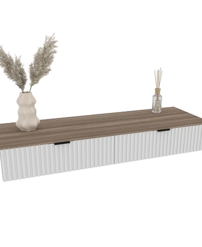 Туалетный столик, фрезерованные фасады в эмали LE-515