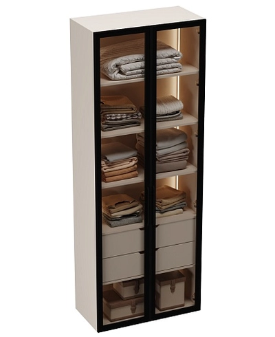 Шкаф с встроенными ящиками с подсветкой R214.2