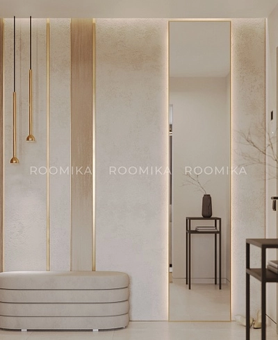 Зеркало в профиле Бронза R129.1 с подсветкой