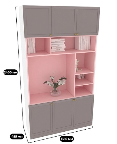 Шкаф с нишей комбинированный A413 L/R