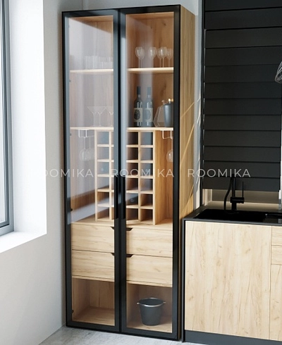 Шкаф-бар со встроенными ящиками R217