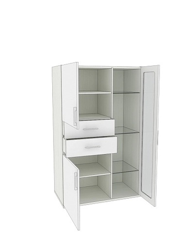 Шкаф- витрина низкий P130 L/R