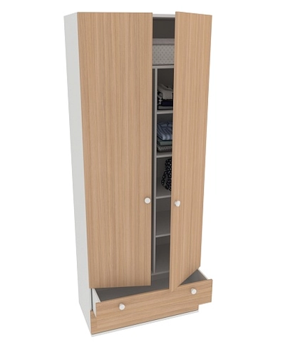 Шкаф 2 дверный с ящиками P211.45