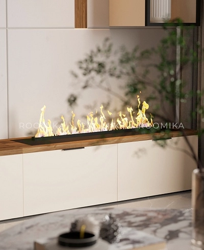 Тумба ТВ напольная с электрокамином L548.350