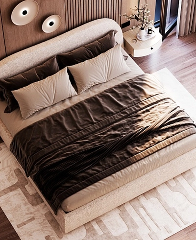 Лацио спальня, фрезерованные фасады в эмали 15