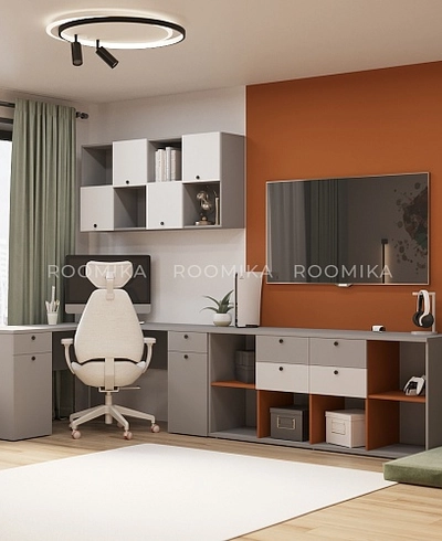 Cтеллаж для игрушек с ящиками L405