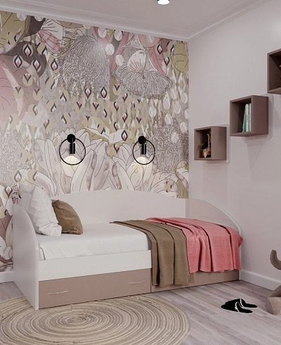 Кровать односпальная с ящиками P902N, 90x190