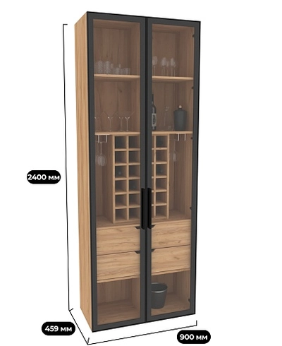 Шкаф-бар со встроенными ящиками R217