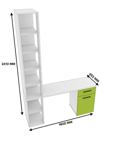 Стол-стеллаж L403.44 L/R