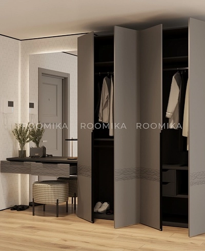 Лацио прихожая фрезерованные фасады в эмали 16