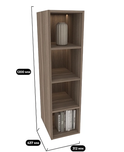 Полка навесная с подсветкой L344.44