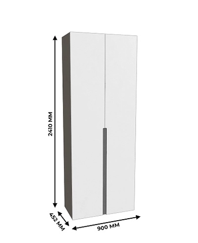 Шкаф 2 дверный, фасады в эмали LE210.44-4