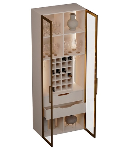 Шкаф-бар со встроенными ящиками с подсветкой R217