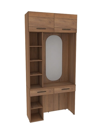 Столик туалетный с антресолью и стеллажом L415