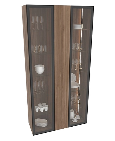 Шкаф-витрина с подсветкой R251