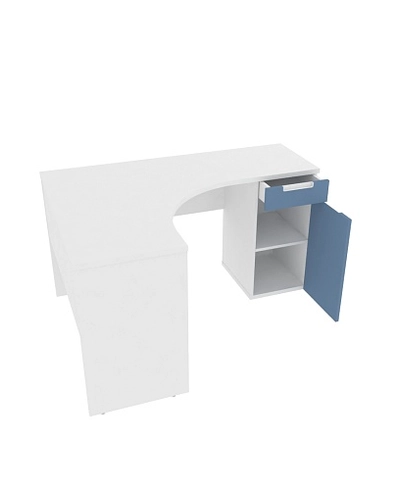 Стол угловой разносторонний, фасады в эмали LE714 L/R