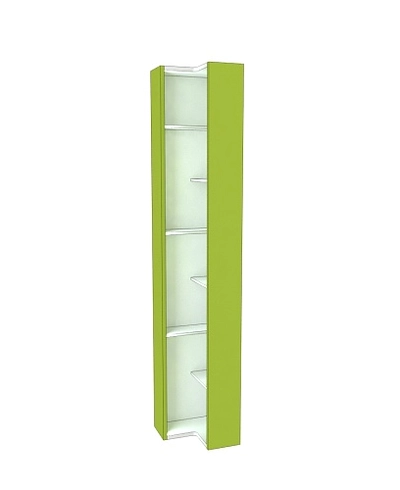 Стеллаж завершающий угловой равносторонний с подсветкой L230