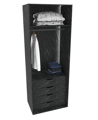 Шкаф для спальни с четырьмя ящиками и штангой с подсветкой R210.60-3